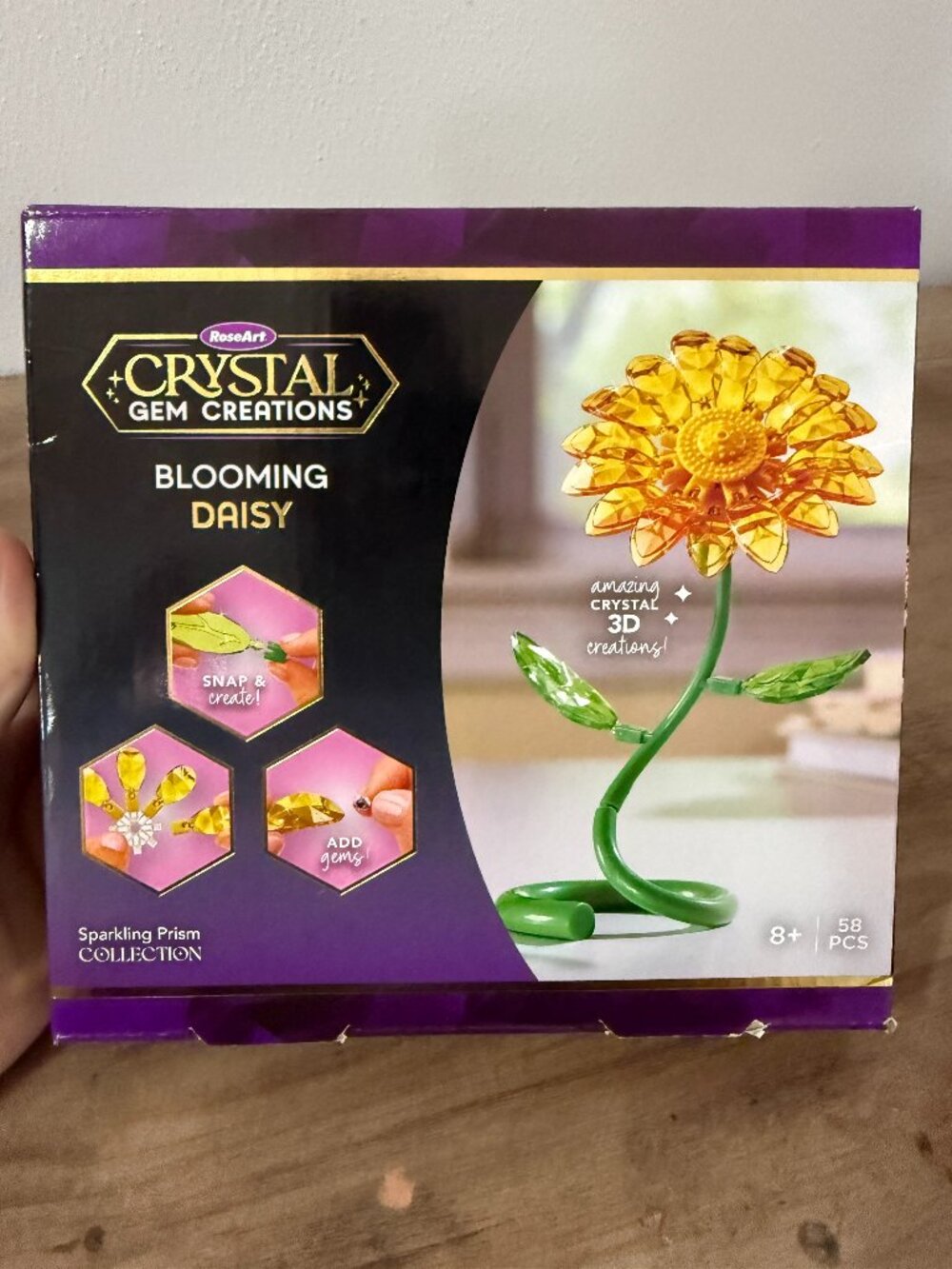 🌼 RoseArt Crystal Gem Creations Blooming Daisy 3D Craft Kit